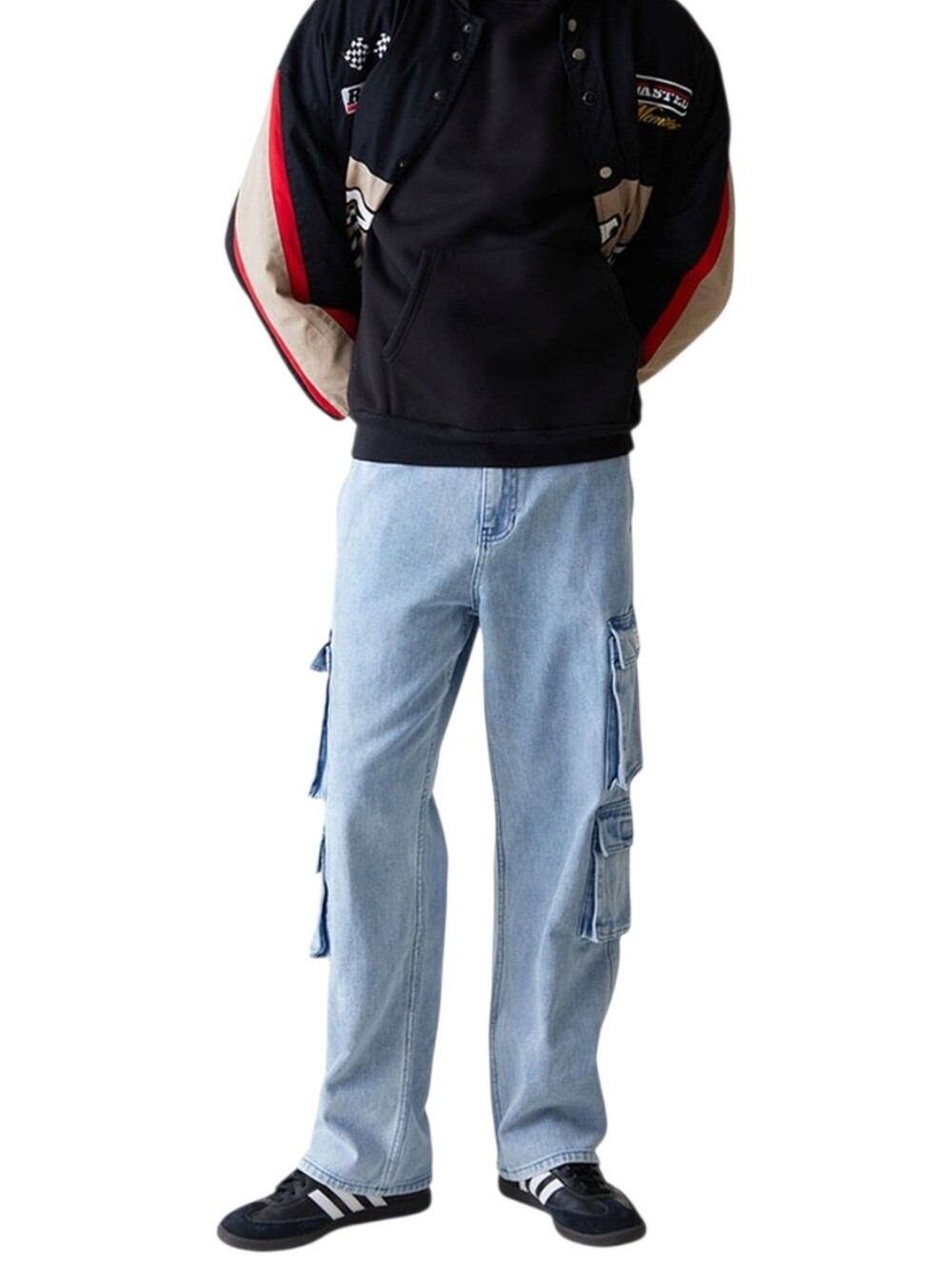 PacSun Indigo Baggy Men's Cargo Jeans Size 28/30